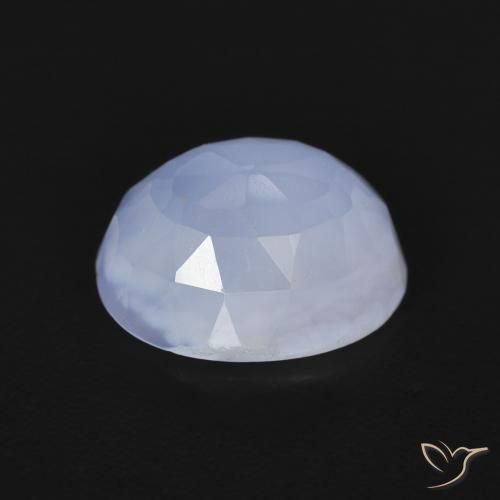 Calcedonio Blu violaceo naturale da 2.71 ct, Ovale, Trasparente