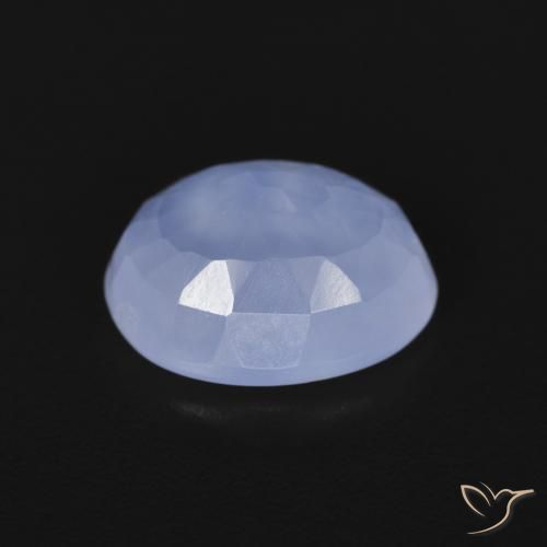 Calcedonio Blu violaceo naturale da 2.35 ct, Ovale, Trasparente