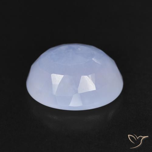 Calcedonio Viola Blu naturale da 3.46 ct, Ovale, Trasparente