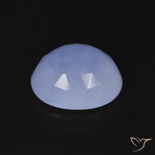 Calcedonio Blu violaceo naturale da 3.56 ct, Ovale, Trasparente