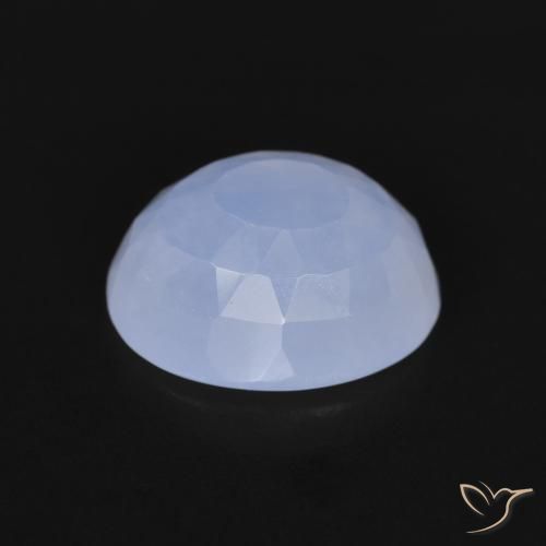 Calcedonio Blu violaceo naturale da 2.70 ct, Ovale, Trasparente