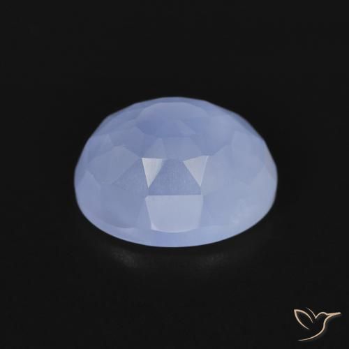 Calcedonio Blu violaceo naturale da 2.83 ct, Ovale, Trasparente