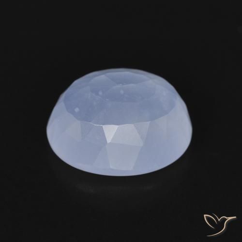 Calcedonio Blu violaceo naturale da 2.82 ct, Ovale, Trasparente