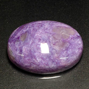 Charoite Viola naturale da 10.93 ct, Taglio ovale, Opaco