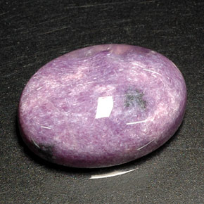 Caroite naturale viola da 11,13 ct, taglio ovale, opaco