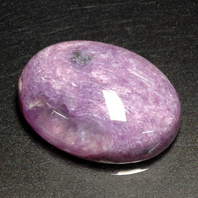Caroite naturale viola da 11,13 ct, taglio ovale, opaco