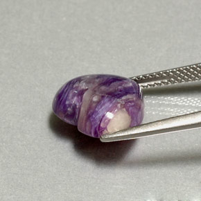Charoite Viola naturale da 4.46 ct, A forma di cuore, Opaco