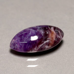 Caroite naturale viola da 2,58 ct, marchesa, opaco
