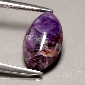 Caroite naturale viola da 2,58 ct, marchesa, opaco