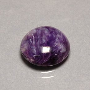 Charoite Viola naturale da 5.41 ct, Taglio rotondo, Opaco