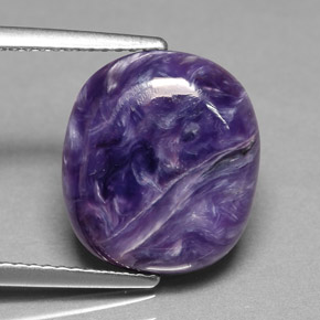 Charoite Viola naturale da 5.33 ct, Taglio ovale, Opaco