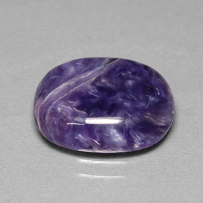 Charoite Viola naturale da 5.33 ct, Taglio ovale, Opaco