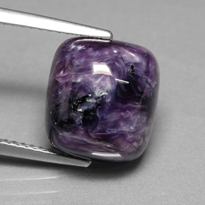 Charoite Viola naturale da 7.25 ct, Taglio a cuscino, Opaco