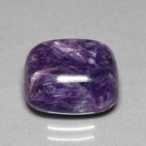 Charoite Viola naturale da 8.03 ct, Taglio a cuscino, Opaco