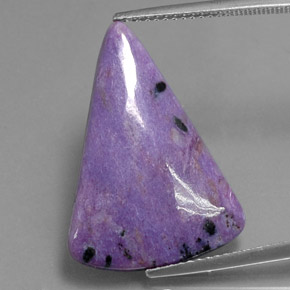 Caroite naturale viola da 7,32 ct, forma fantasia, opaco