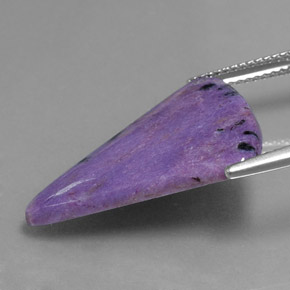 Caroite naturale viola da 7,32 ct, forma fantasia, opaco