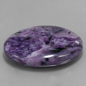 Charoite Viola naturale da 37.70 ct, Taglio ovale, Opaco