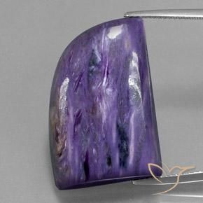 30.57ct Naturale Velluto Viola Viola Charoite, Taglio a fantasia, Opaco
