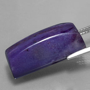 Charoite Viola naturale da 16.59 ct, Taglio a baguette, Opaco