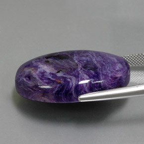 Charoite Viola naturale da 54.26 ct, Taglio ovale, Opaco