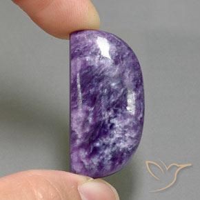 Charoite Viola scuro naturale da 29.93 ct, Taglio a fantasia, Opaco