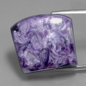 Caroite naturale viola da 37,65 ct, forma fantasia, opaco