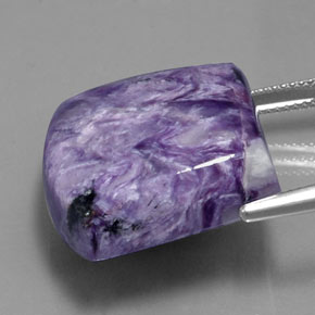 Caroite naturale viola da 37,65 ct, forma fantasia, opaco