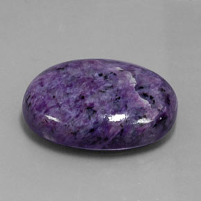 Caroite naturale viola da 28,97 ct, taglio ovale, opaco