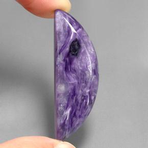 Caroite naturale viola da 27,88 ct, forma fantasia, opaco