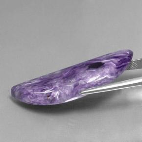 Caroite naturale viola da 27,88 ct, forma fantasia, opaco