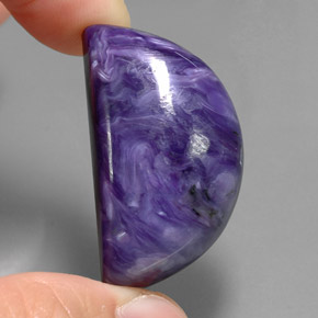 Caroite naturale viola da 60,66 ct, forma fantasia, opaco