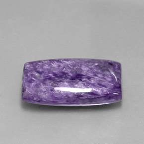 Charoite Viola naturale da 13.90 ct, Taglio a baguette, Opaco