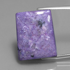 Caroite viola naturale da 32,07 ct, forma fantasia, opaco