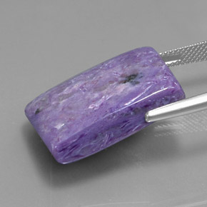 Caroite viola naturale da 32,07 ct, forma fantasia, opaco