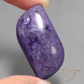 53.73ct Naturale Viola scuro Charoite, Taglio a fantasia, Opaco
