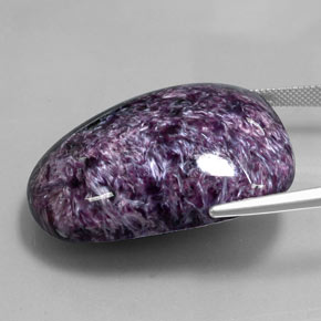 Caroite naturale viola da 96,18 ct, forma fantasia, opaco