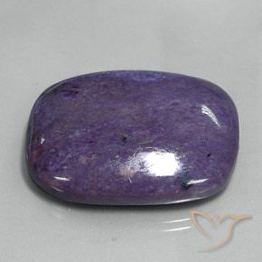 Charoite Viola scuro naturale da 87.70 ct, Cuscino, Opaco