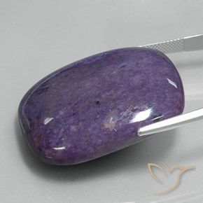 Charoite Viola scuro naturale da 87.70 ct, Cuscino, Opaco