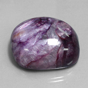 Charoite Viola naturale da 73.87 ct, Forma fantasia, Opaco