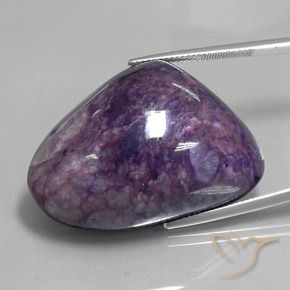 91.73ct Naturale Violetto medio profondo Charoite, Taglio a fantasia, Opaco
