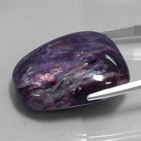 Charoite Viola naturale da 74.33 ct, Forma fantasia, Opaco