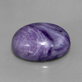 Caroite naturale viola da 12,03 ct, taglio ovale, opaco