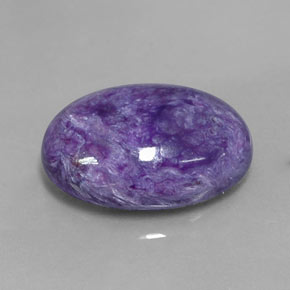 Charoite Viola naturale da 11.76 ct, Taglio ovale, Opaco