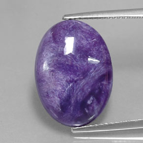 Charoite Viola naturale da 9.06 ct, Taglio ovale, Opaco