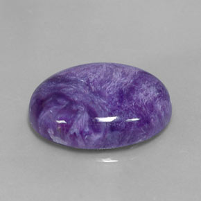 Charoite Viola naturale da 9.06 ct, Taglio ovale, Opaco