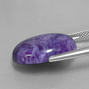 Charoite Viola naturale da 9.06 ct, Taglio ovale, Opaco