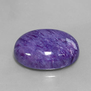 Caroite naturale viola da 11,11 ct, taglio ovale, opaco