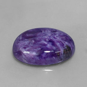 Caroite naturale viola da 9,60 ct, taglio ovale, opaco