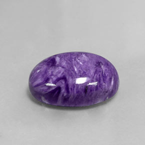 Charoite Viola naturale da 12.05 ct, Taglio ovale, Opaco