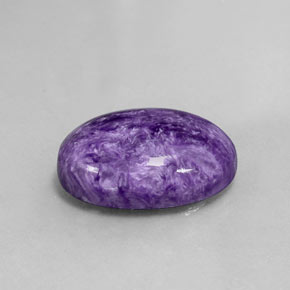 Caroite naturale viola da 10,26 ct, taglio ovale, opaco